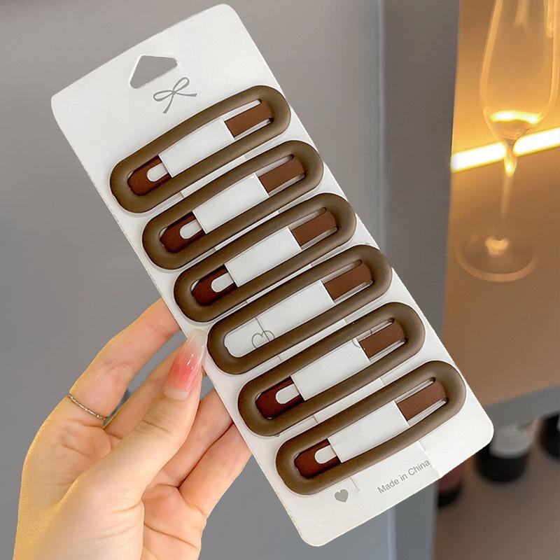 Morandi Series Heart Bang Clips - Versatile Hair Accessories for Women