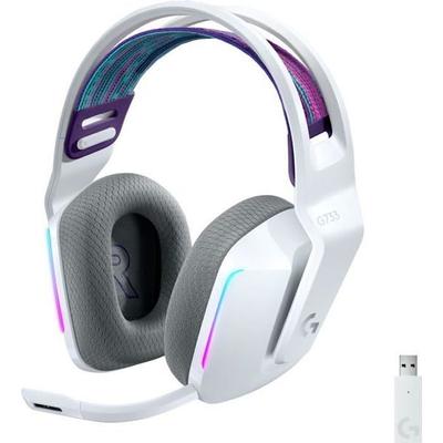 Gaming headset - Trådløst - Logitech G - G733 Lightspeed - PS5, PS4, PC, MAC - Hvid