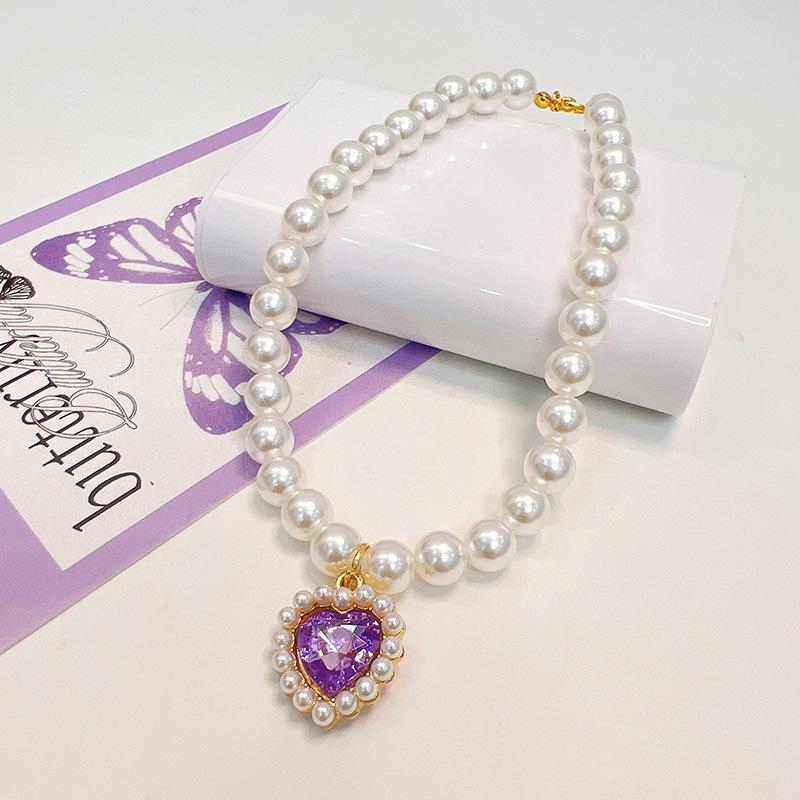 Princess Style Pet Pearl Collar for Dogs Cats-Cute Adjustable Jewelry Accessory for Puppy Kitten Chihuahua Perfect Wedding Gift