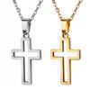 Fashion Cross Pendant Necklace For Women Men Stainless Steel Link Chain Charm Necklace Cool Boys Girls Punk Hip Hop Jewelry Gift