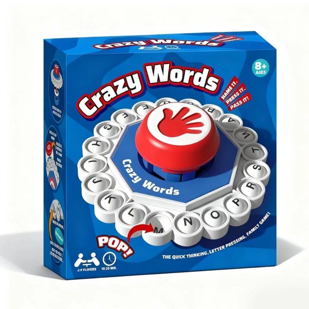 Letter Spelling Crazy Words Board Game ABS Letter Pressing Game Funny English Board Game