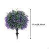 2 Stück künstliche Blume falscher Lavendel nicht verblassendes Ornament Outdoor-Sträucher Gedenkblumen Frühling