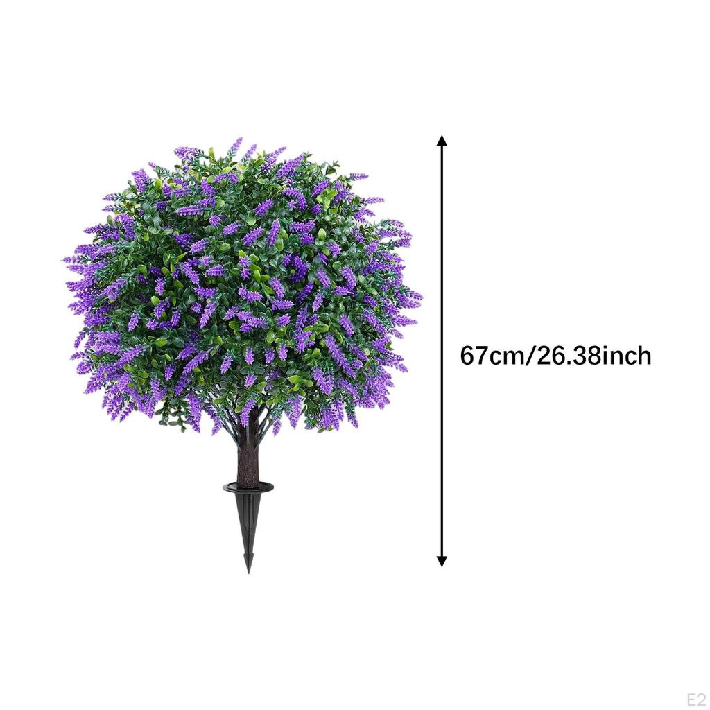 2 Stück künstliche Blume falscher Lavendel nicht verblassendes Ornament Outdoor-Sträucher Gedenkblumen Frühling