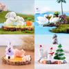 3pcs Resin Moss Micro-landscape Resin Decoration Animal Piglet Rabbit Swan Scenery Animal Accessories