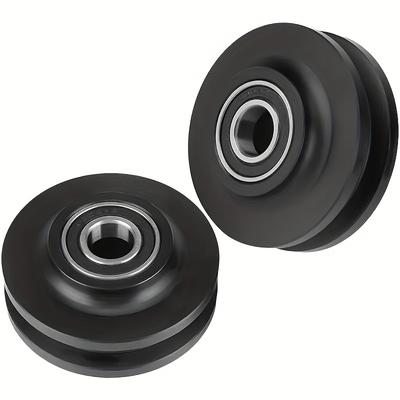 Sliding Barn Door Wheel Heavy Duty Cabinet Window Pulley Roller Quiet Sliding Door Track Perfect For DIY Barn Door