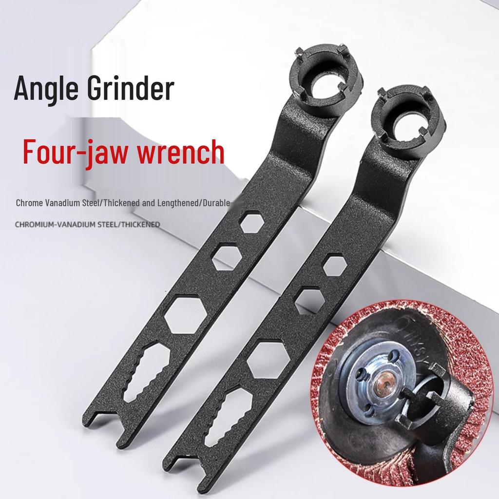 Multi-functional Thickened Angle Grinder Wrench for Four-Jaw and Polishing Machine Adjustment