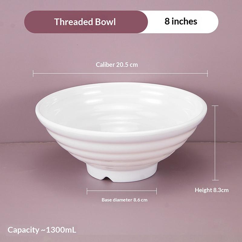 Melamine Noodle Bowl Household Plastic Tableware Restaurant Commercial Ramen Salad Bowl Thickened Not Easily Broken Soup Bowls