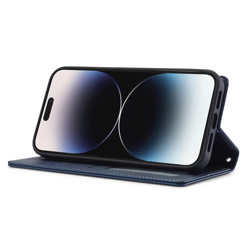 LC.IMEEKE L2 Series for iPhone 15 Pro Case PU Leather Wallet Detachable Magnetic Phone Cover