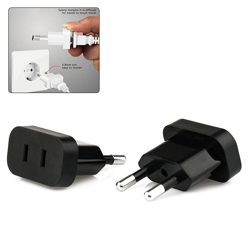 1 шт. Адаптер вилки питания 4,8 мм US на немецкие вилки Преобразователь вилки питания Адаптер для путешествий Преобразователь питания Розетка