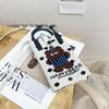 Cute Cartoon Dopamine Knit Crossbody Phone and Coin Bag