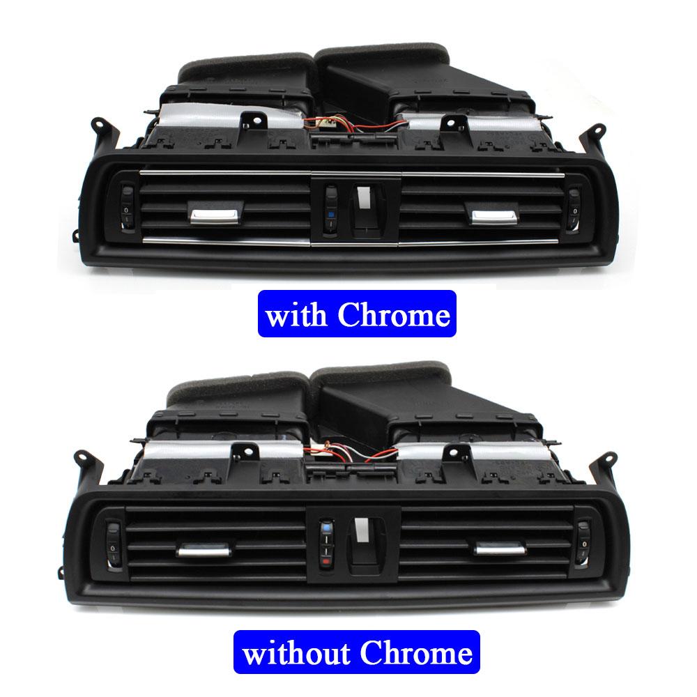 Klimaanlage vorne in der Mitte des Armaturenbretts, verchromter AC-Entlüftungsauslass, komplette Baugruppe für BMW 5er F10 F11 F18 64229166885