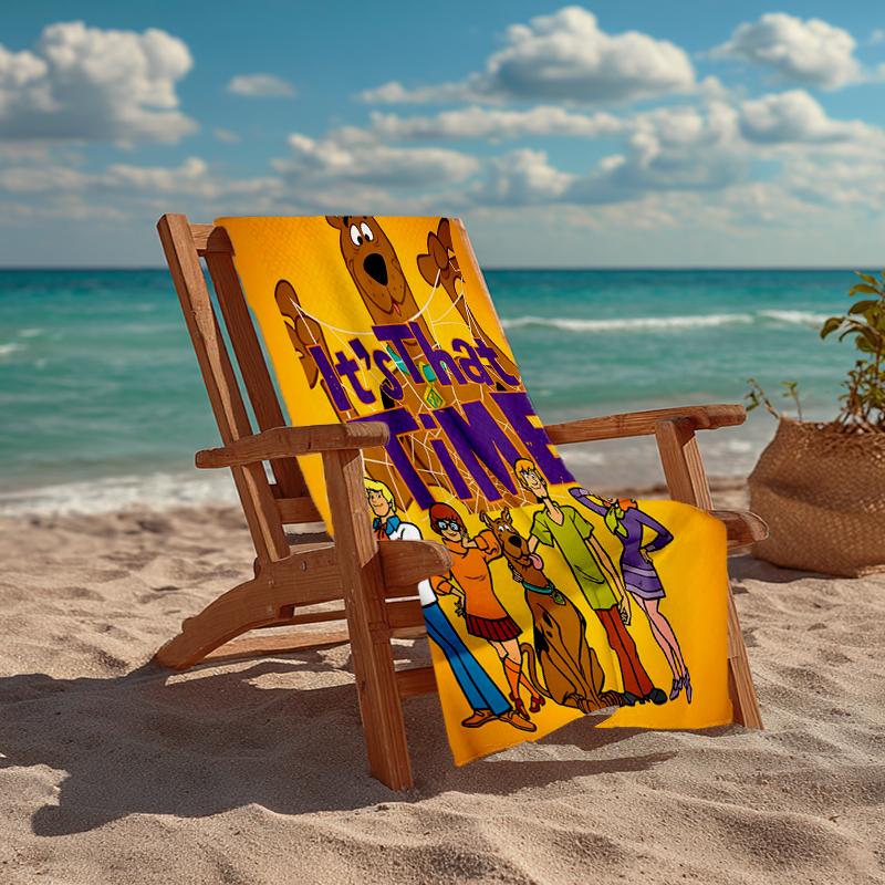Ultra-Soft Beach Towel with Scooby-Doo Theme,Ideal for Pool - Camping, Diving - Perfect Travel Essential, Vibrant Beach Towel.