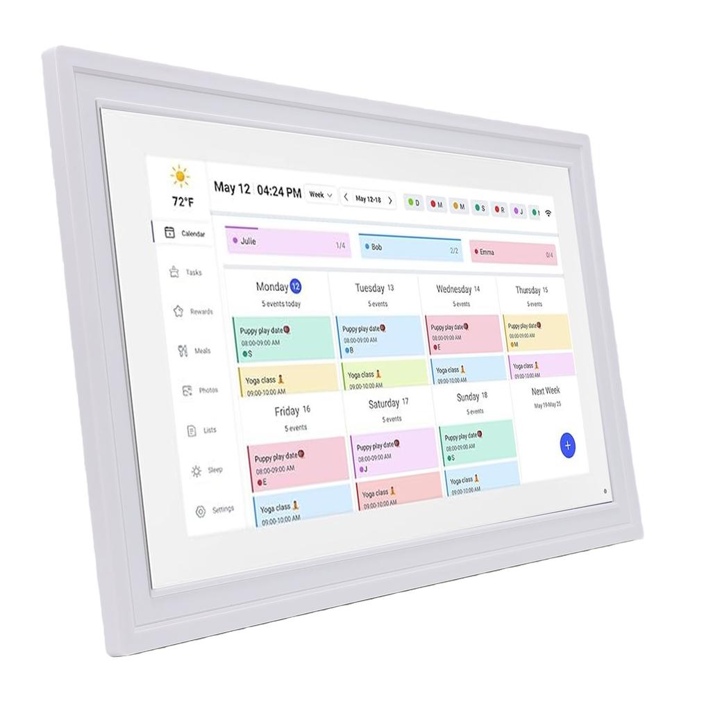 Calendario Digitale Intelligente 21,5 Pollici Touchscreen WiFi Display Interattivo Calendario Digitale Planner con APP Memoria 32G per