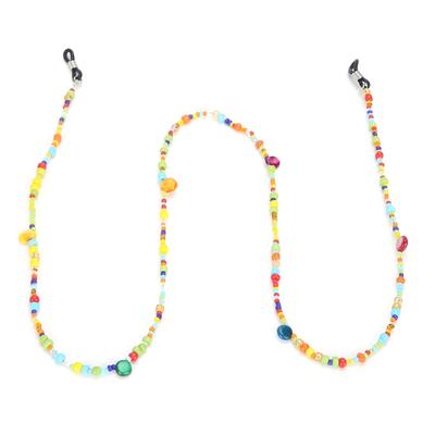 Mixed Color Bead Eyeglasses Chain Exquisite Glasses Lanyard Strap Jewelry Accessory