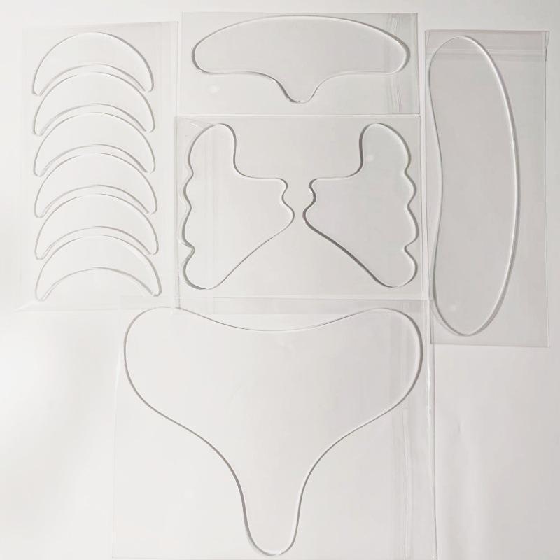 Patch Antirughe in Silicone per Solchi Nasolabiali, Fronte e Collo - Trasparenti, Autoadesive, Riduttori delle Linee Sottili