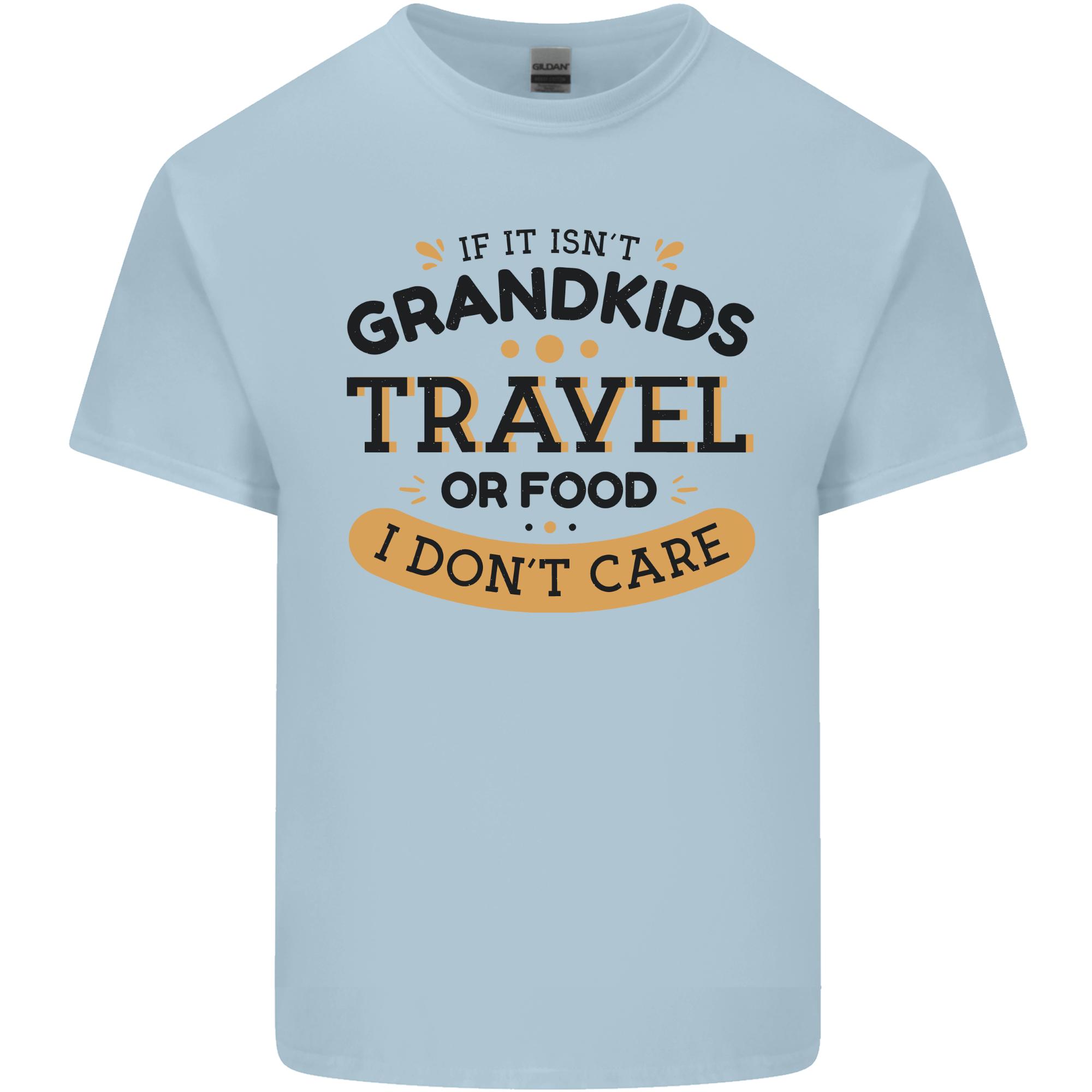 Grandma Grandad Funny Travel or Food Day Unisexs Light Cotton TShirt S