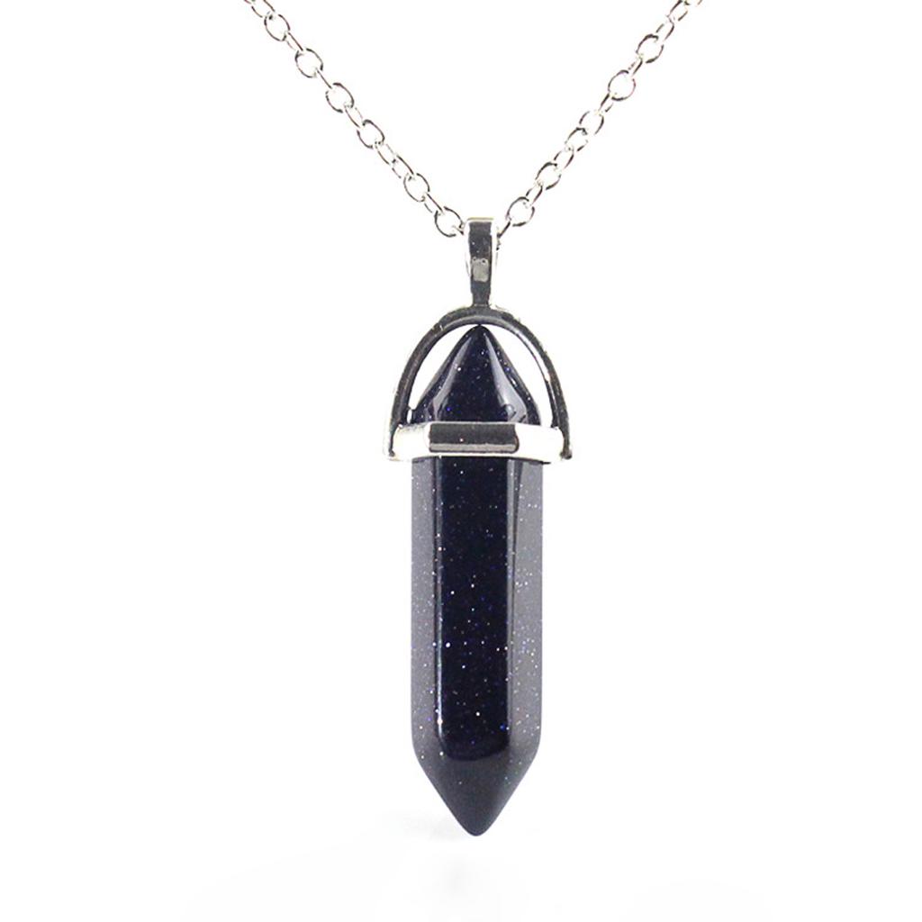 Natural Quartz Crystal Stone Point Chakra Healing Gemstone Pendant Necklace Gift Natural Quartz Crystal Stone Point Chakra Healing Gemstone Pendant Necklace Gift