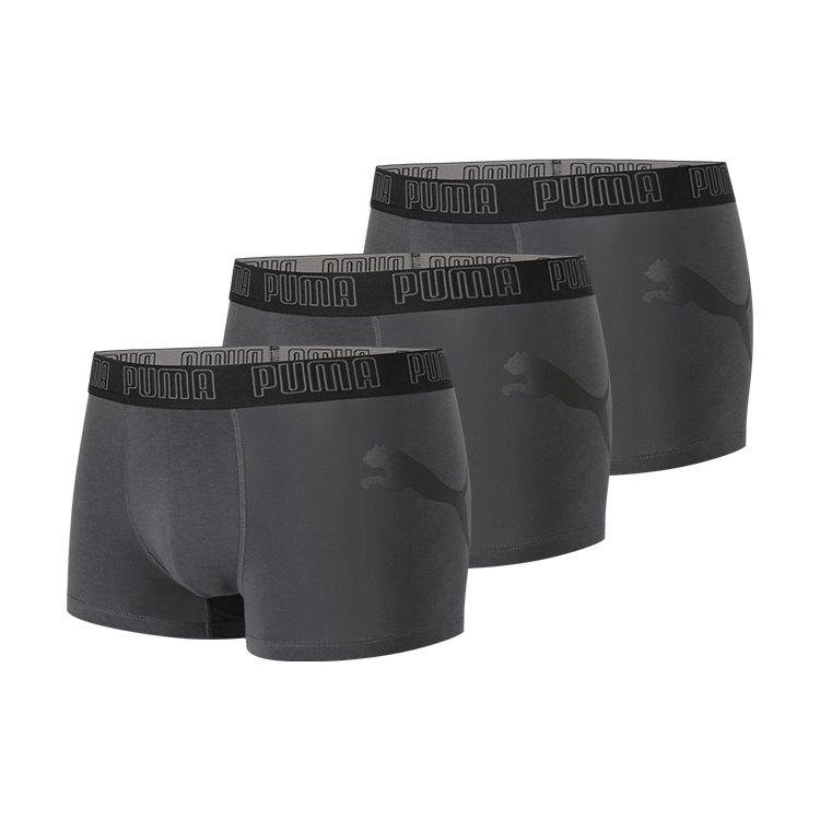 Puma Color Logo Printed Sports Casual Boxer Briefs Men underwear Dark-Gray 701220208-002