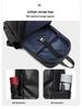 Men's Large Capacity Waterproof Leather Backpack for Casual Sports & Outdoor Travel