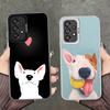 Bull Terrier Dog Cute Puppies Soft Phone Case for Samsung A17 A16 A15 A14 A13 A57 A56 A55 A54 A53 A37 A36 A35 A34 A33 A26 A25 A2