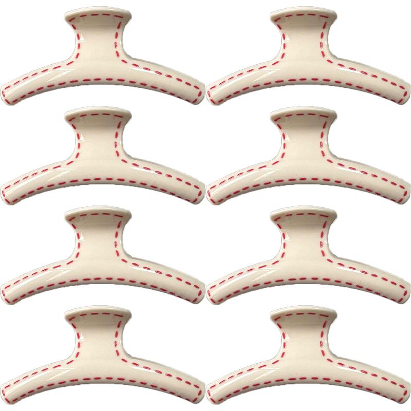 13cm Korean Hand-drawn Line Hair Clip Women's Summer New Fashion Simple Shark Clip Hair Accessories