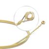 kwmobile Set of 6 Steel Guitar Strings for Acoustic Guitars with Lettering 6x Steel Strings for Acoustic and Western Guitars - -