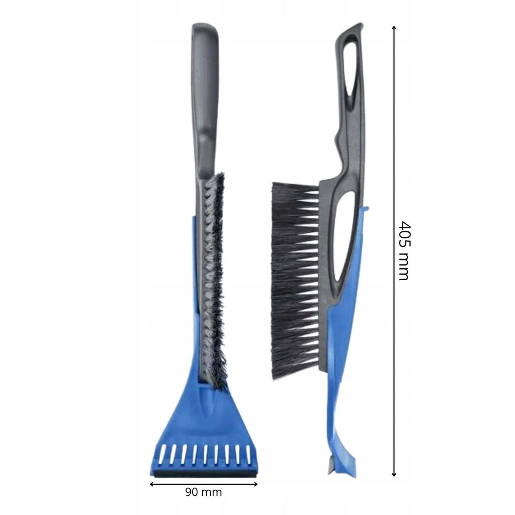 Car Window Ice Scraper with Brush 2 In 1, Various Colors, 1 Piece