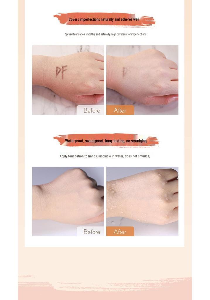 Beauty Salon Professional Flawless Foundation - Long-Lasting, Natural Fit, Oil Control, Resistant to Removal