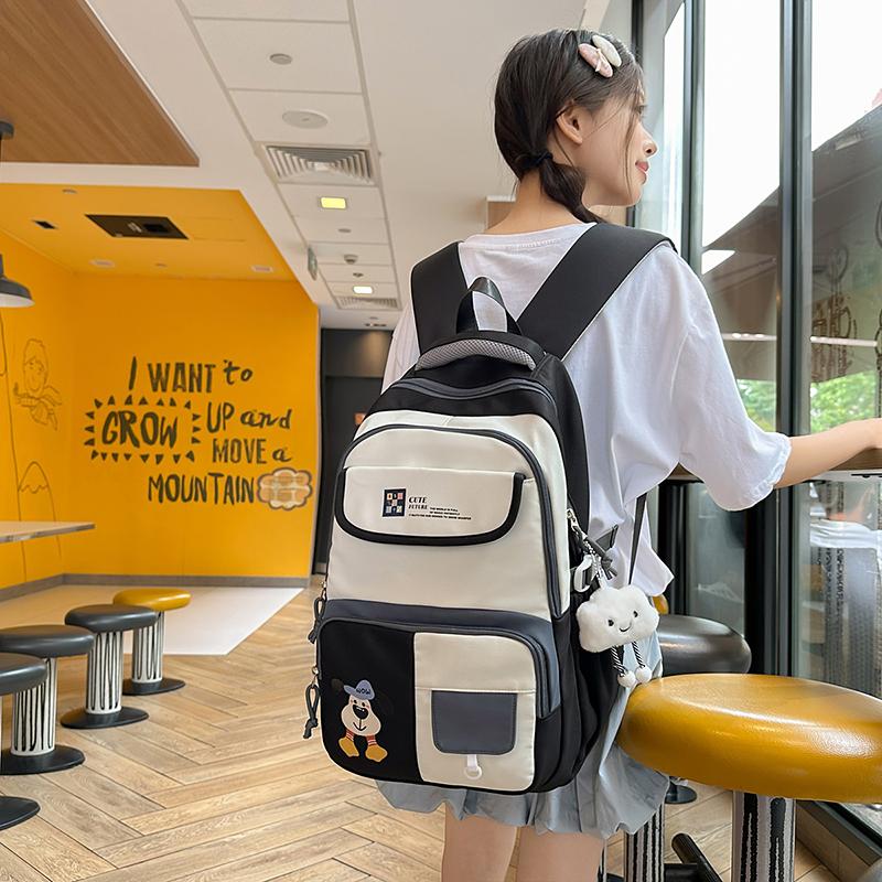 Junior School Student Schoolbag Girl Backpack Large Capacity Lightweight Backpack