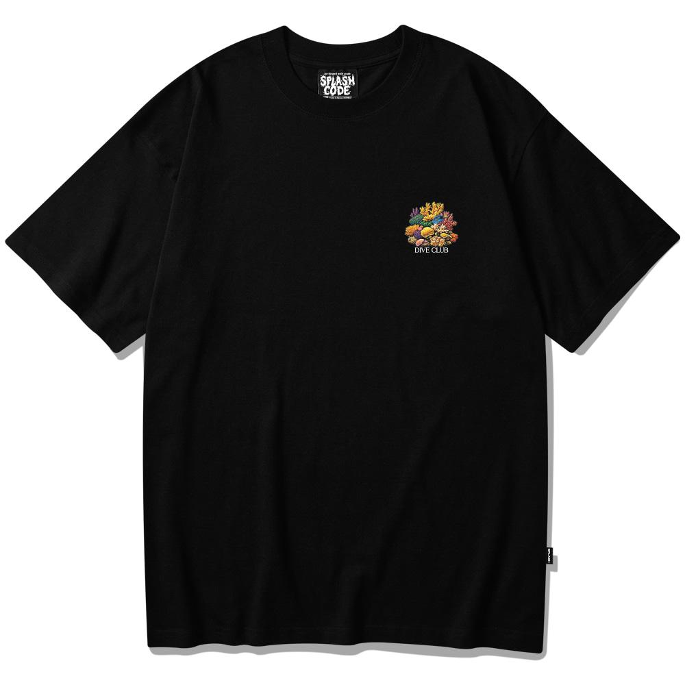 Seupeullaesikodeu Short Sleeve T-Shirt Black - Coralreef Village