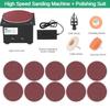 3-In-1 Small Electric Sanding Machine Household DIY High Speed Orbital Sander Portable Desktop Sharpening Tool