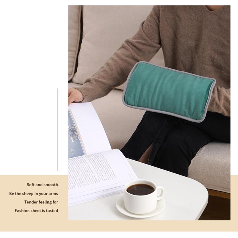Rechargeable Usb Heating Hand Muff Warmer Electric Heated Pad Hand Warmer Easy To Carry
