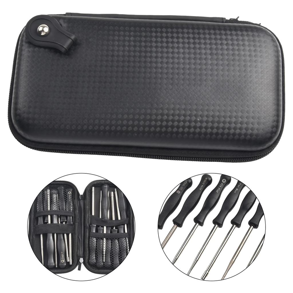 14Pcs Carburetor Adjusting Tool Screwdriver Socket Wrench Cleaning Brush Set For Chainsaw Eater Trimmer With Storage Bag