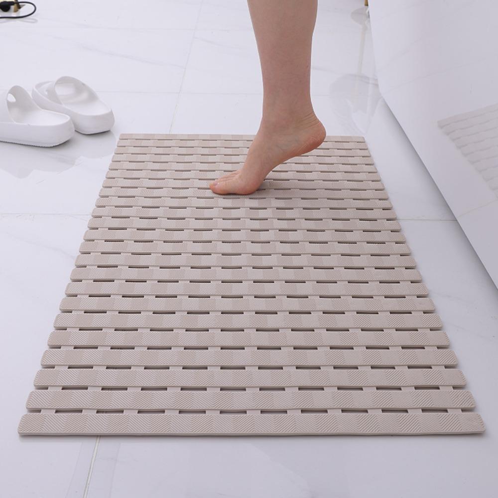 PVC Anti-slip Floor Mat Anti-drop Shower Foot Scrubber Flexible Bathroom Foot Pedal  Washroom