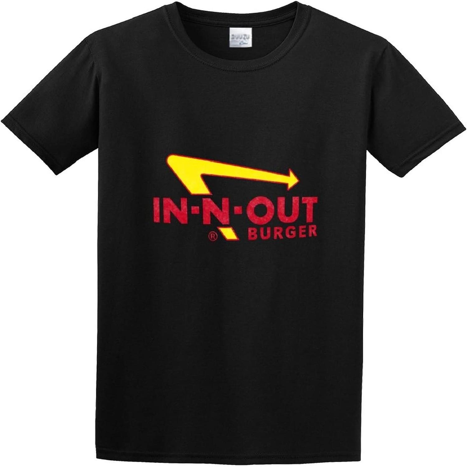 

XIAOLAJI in N Out Burger Logo Tumblr Fashion Funny O-Neck 100% Cotton Short Sleeve Unisex T-Shirt XXXXXL чорний