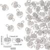 40Pcs Tibetan Style Alloy Pendants Hollow Heart Charms with Tree Antique Silver 18.5x17x1.5mm Hole: 7.5mm