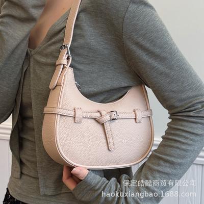 2025 Spring and Summer New Armpit Bag Casual Fashion Versatile Bag Bag Dumpling Bag Shoulder Messenger Bag High-end Niche