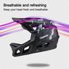 UMUSEEKER Bicycle Cross-Country Full-Face Helmet, One-Piece Impact-Resistant Adult Mountain Biking Downhill Safety Protective He