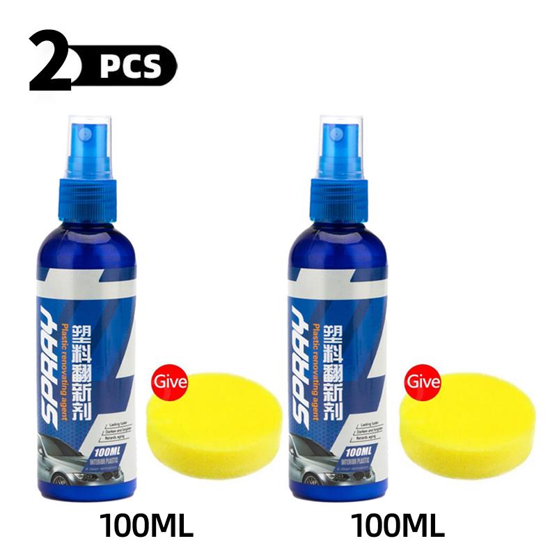 Plastic Restorer Coating Polish Leather Cleaner Black Gloss Car Cleaning Products Polishing Restorer Coating Refinisher