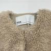 TICCA TBBA-032 Beige Wool Fur Collarless Coat Coat F beigeUsed