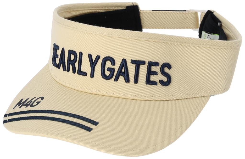 PEARLY GATES Unisex Sun Visor (Basic, Adjustable Size) / Golf Hat / 053-4187402 040_Champagne FR