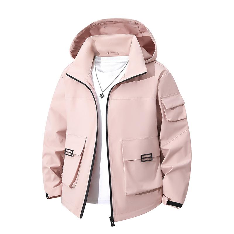 New Spring and Autumn Men's Jacket Three-dimensional Tooling Outdoor Leisure Sports Hooded