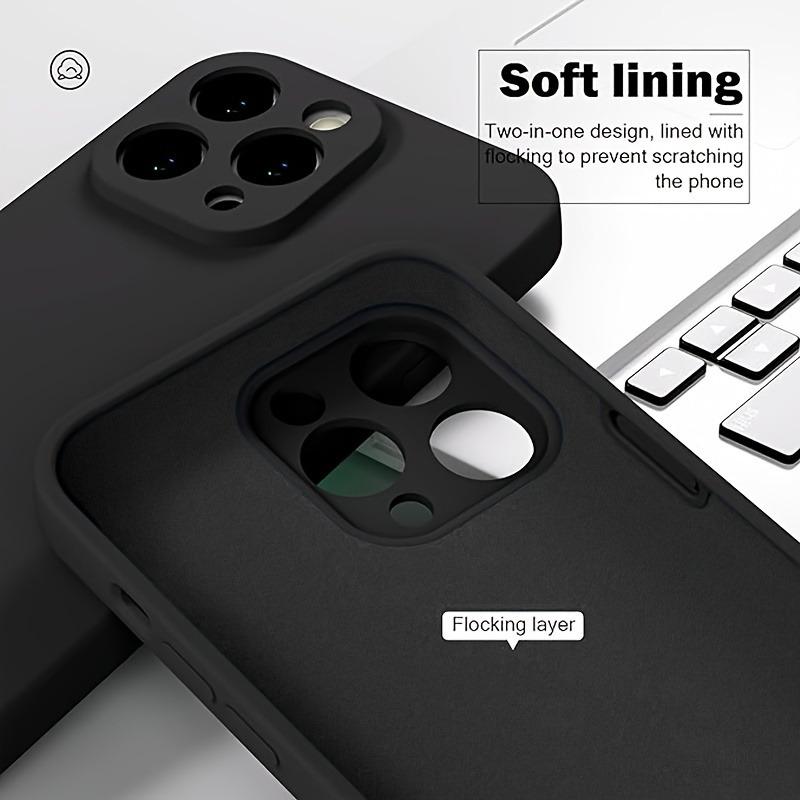 Luksusowe Oryginalne Etui na Telefon z Płynnego Silikonu Dla Apple iPhone 16 14 13 12 15 17 Pro Max 16 Plus Etui Odporne na Wstrząsy Miękki Tylny Pokrowiec
