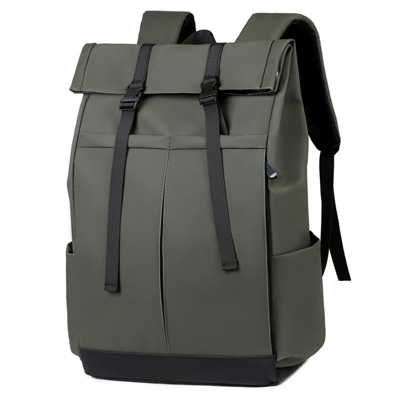 Schoolbag New Men's Casual Business Backpack Large Capacity Short Trip Backpack Daily Commuter Computer Bag