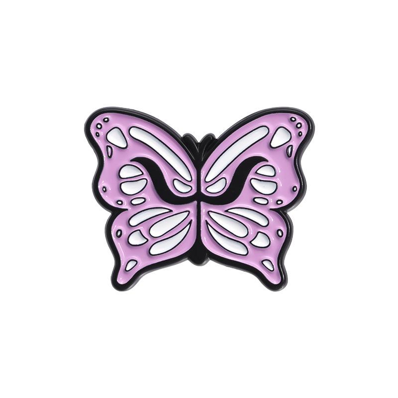And Whimsical Fun Pink Cartoon Butterfly Brooch Trendy Alloy Pin Unique Gift Idea