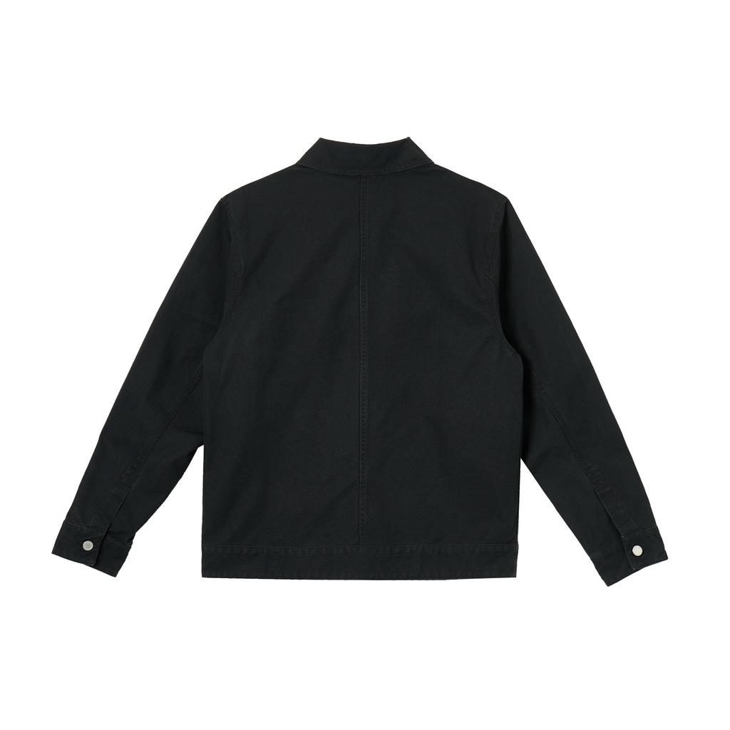 Jordan Essentials Chicago Locker gewebte Oversize-Jacke mit überschnittenen Schultern und langen Ärmeln für Herren, Jacke Schwarz HF9318010