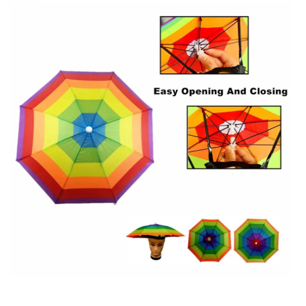 50% off Outdoor sun protection umbrella hat Golf, fishing, and camping headwear hat