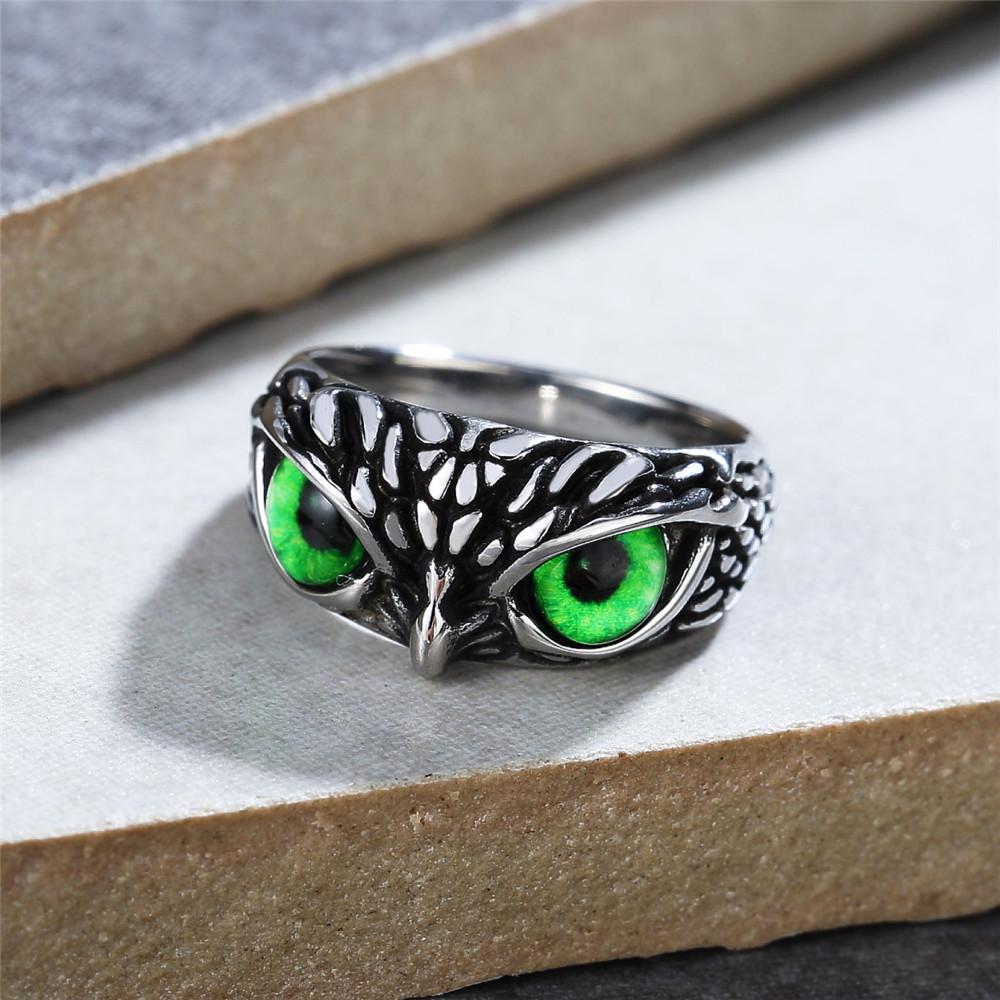 2026 Personalized Retro Halloween Owl Ring, European and American Jewelry Accessories Ring Gift