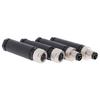 1Pc M8 Sensor Connector 3/4 Pin Male/Female Straight Angle Plug