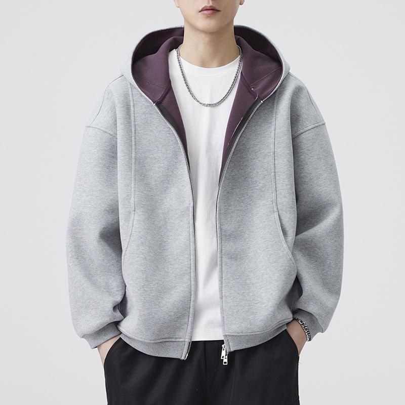 Men's Color Block Loose Casual Hoodie - Autumn 2026 Trendy American Style